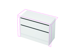 City 50 Wall to Wall - 1101-1200 Floor - 2 Drawer