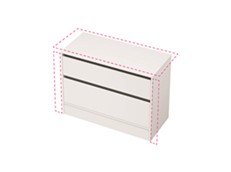 City 50 Wall to Wall - 1101-1200 Floor - 2 Drawer
