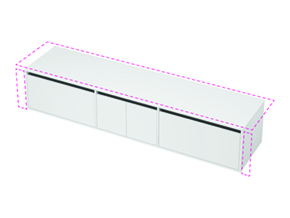 City 50 Wall to Wall - 2101-2200 Wall - 2 Door 2 Drawer