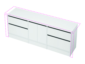 City 50 Wall to Wall - 2101-2200 Floor - 2 Door 4 Drawer