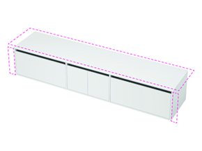 City 50 Wall to Wall - 2201-2300 Wall - 2 Door 2 Drawer