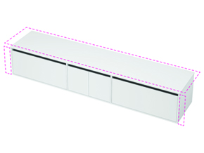 City 50 Wall to Wall - 2301-2400 Wall - 2 Door 2 Drawer