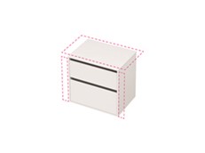 City 50 Wall to Wall - 701-800 Wall - 2 Drawer