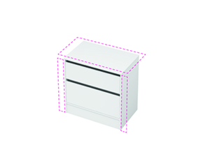 City 50 Wall to Wall - 801-900 Floor - 2 Drawer