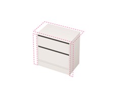 City 50 Wall to Wall - 801-900 Floor - 2 Drawer