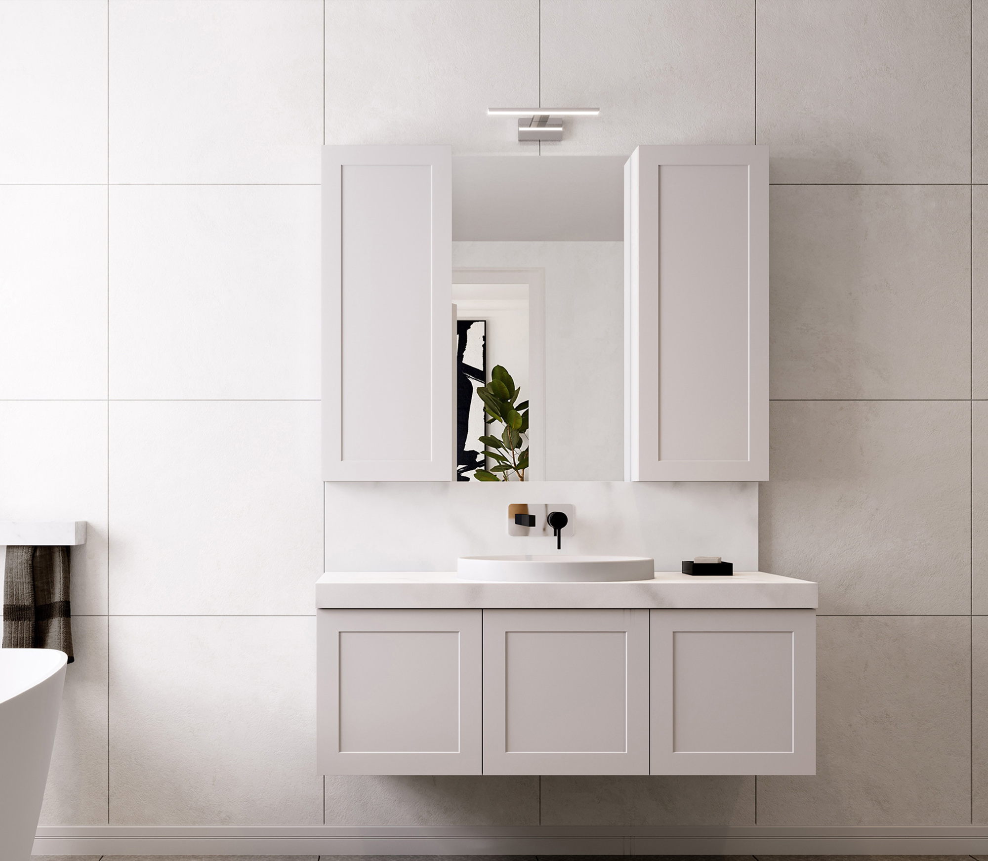 St michel shop mirror cabinet