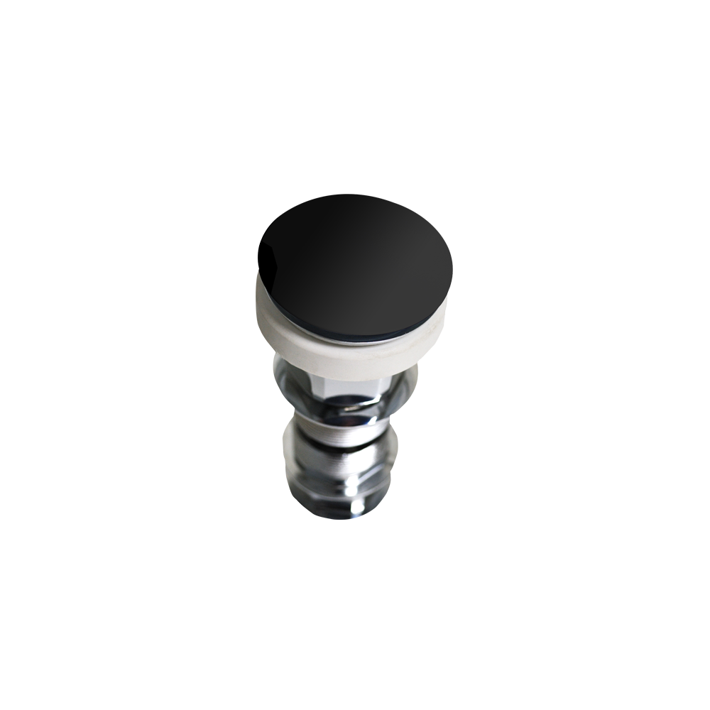 Coloured Metal Basin Waste Matte Black