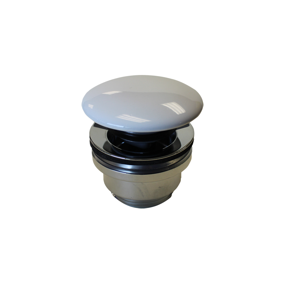 Coloured Ceramic Basin Waste Gloss White (City 50 &amp; WW)