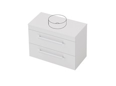 Riva Classic Benchtop - 900 Wall - 2 Drawer