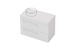 Riva Classic Benchtop - 900 Wall Left - 2 Drawer