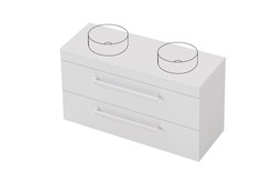 Riva Classic Benchtop - 1200 Wall Double - 2 Drawer