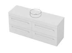 Riva Classic Benchtop - 1500 Wall - 4 Drawer