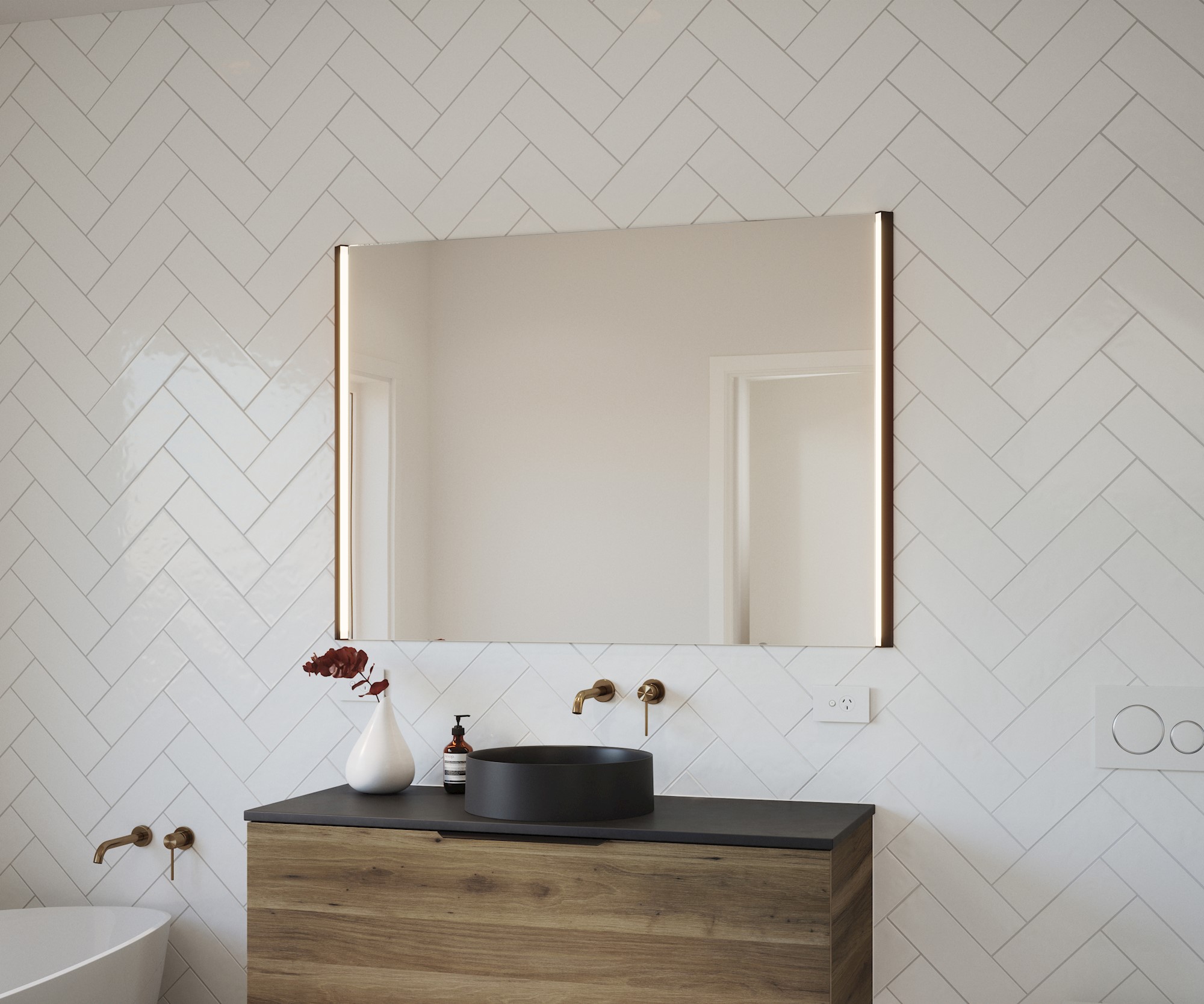 Kobi LED + Solo Simple Mirror